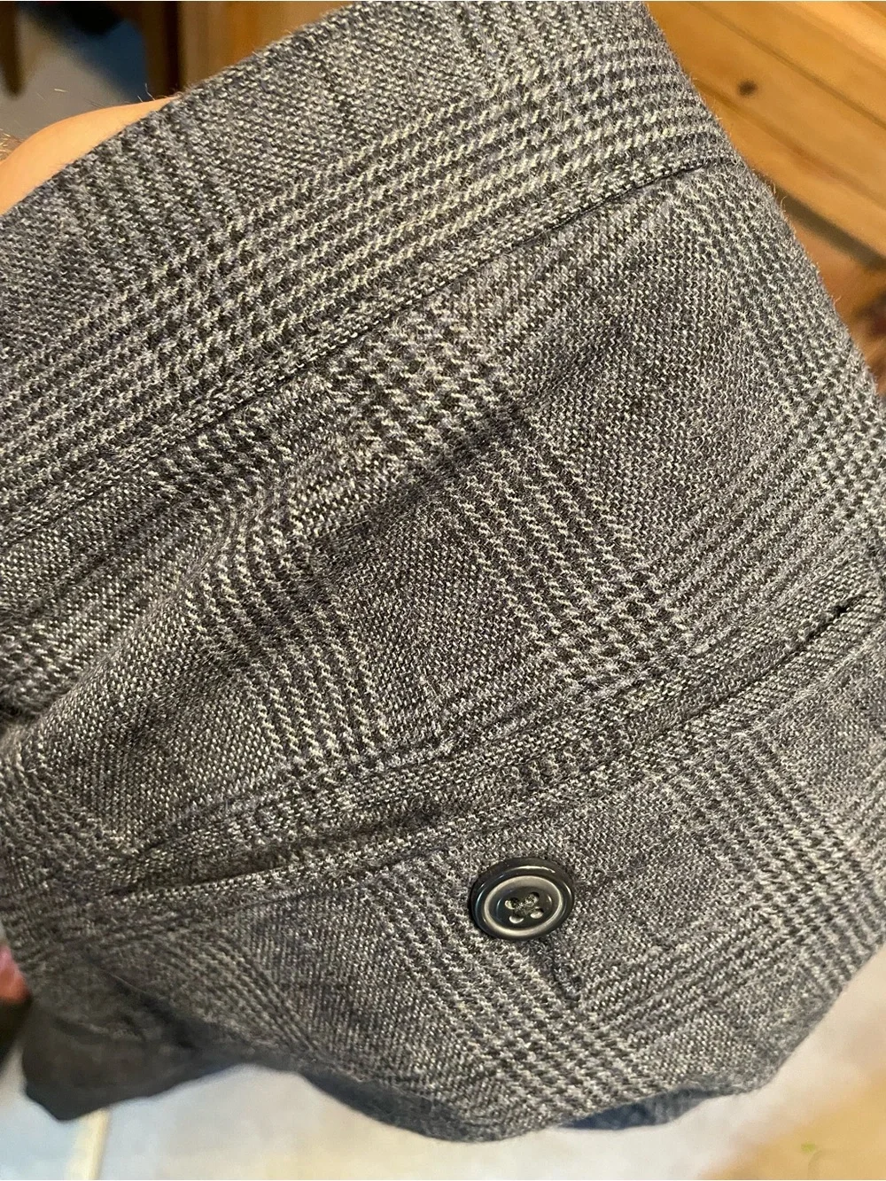 J.Crew 484 Slim-Fit Stretch Chino Pants in Blue/Gray Glen Plaid 33/32
